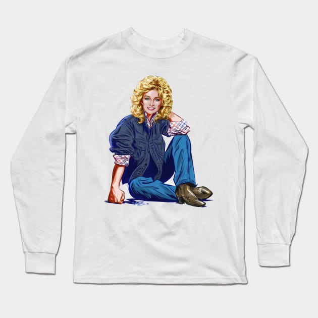 Barbara Mandrell - An illustration by Paul Cemmick Long Sleeve T-Shirt by PLAYDIGITAL2020